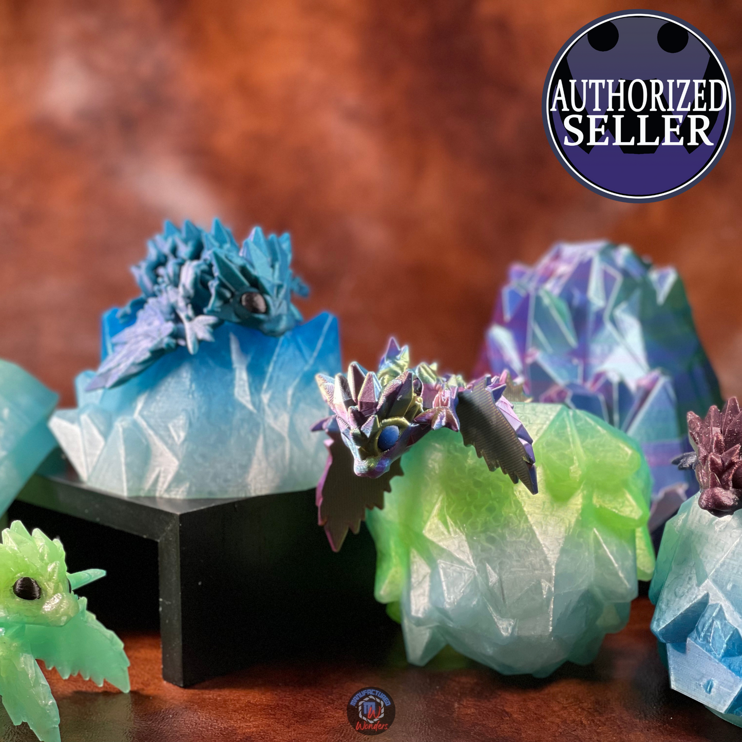 Baby Crystal Dragon and Crystal Egg